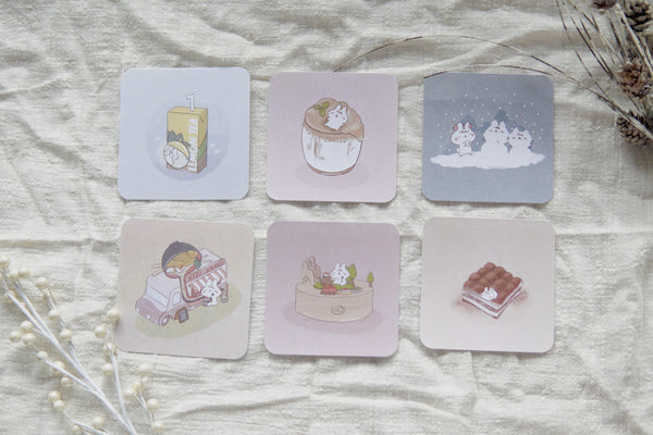 Set D Cute Miso Bunny Prints