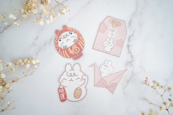 Miso Japanese Lucky Charms Sticker Set