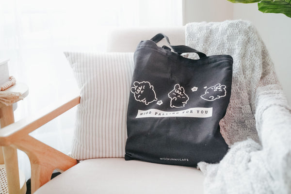 "Miso Falling For You" Zippered Tote Bag