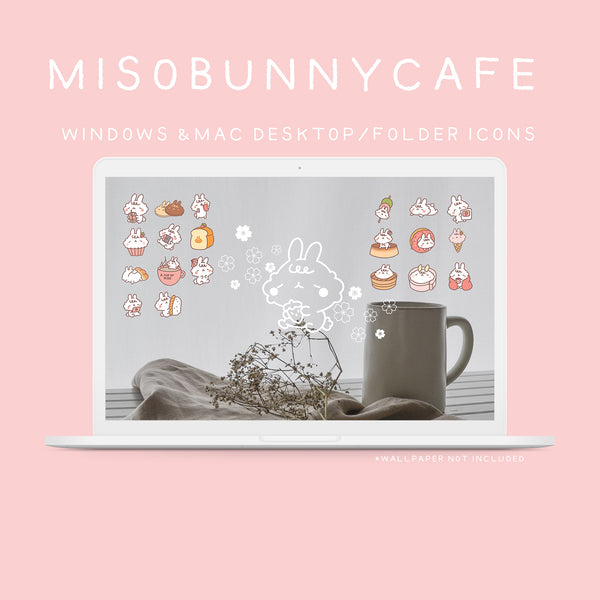 Miso Bunny Desktop Icons